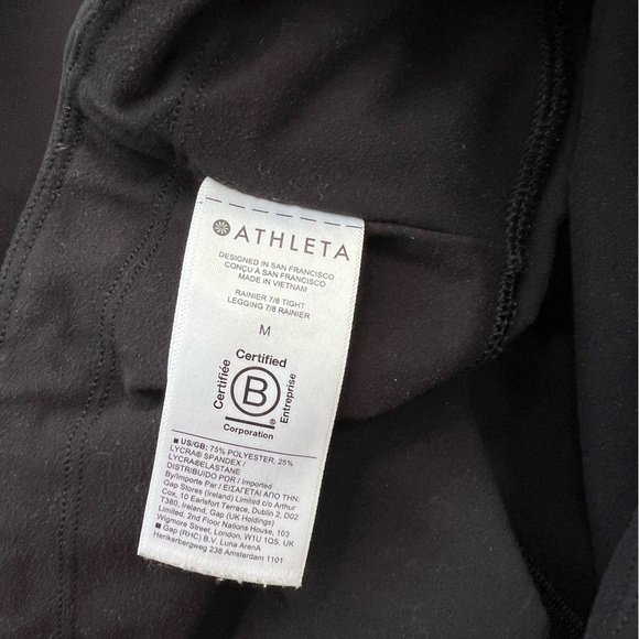 Athleta Rainier 7/8 Tights Leggings in Black, size M - Picture 7 of 9